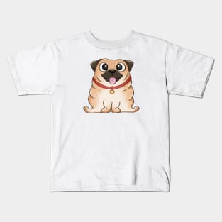 Cute Pug Kids T-Shirt